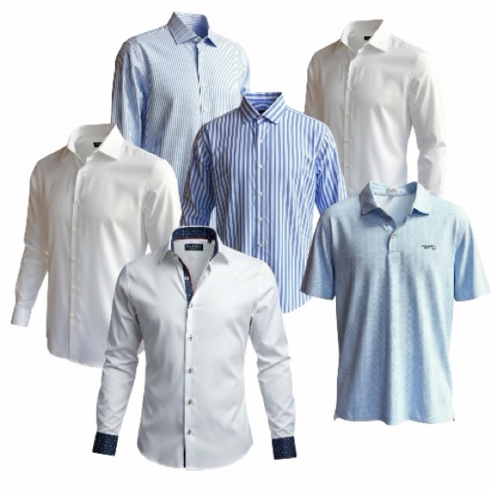 Au Noir, Polifroni, Red Cloth, Sun Day Red Dress Shirts Like New